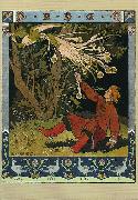 Ivan Bilibin Ivan Tsarevich catching the Firebird's feather 1899 oil